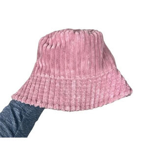 Target Wild Fable Pink Corduroy Bucket Hat Adjustable Lined Polyester Nylon Wm’s